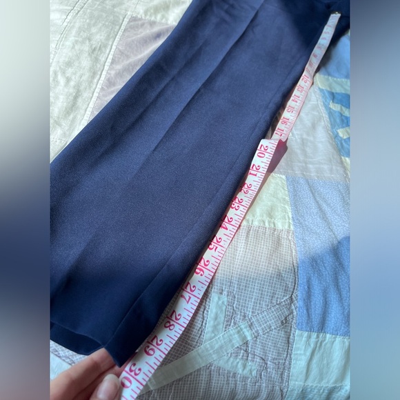 Laundry By Shelli Segal Womens Navy Blue High-Waisted Office Workwear trousers 8 - Picture 9 of 10